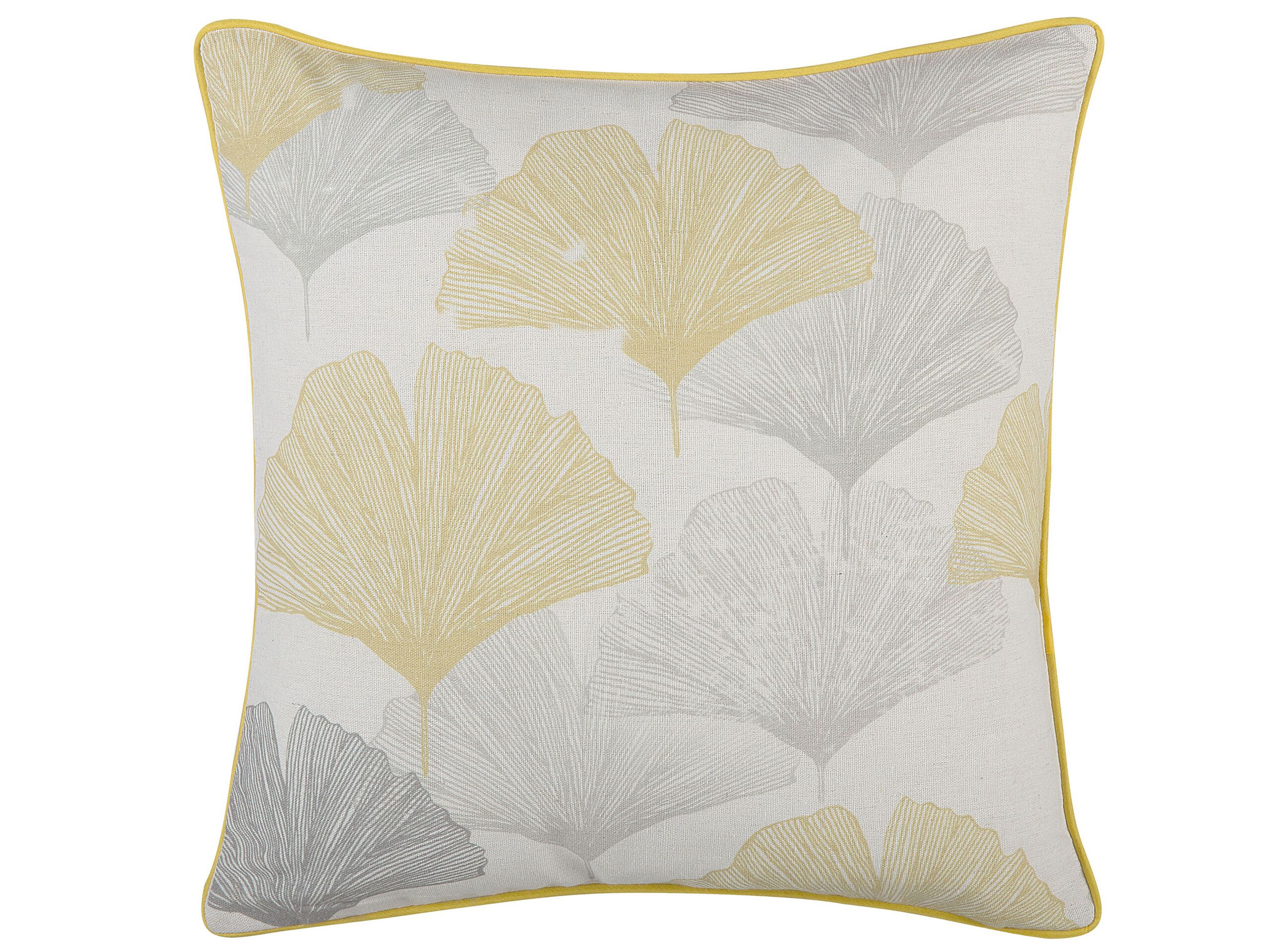 Set di 2 cuscini CANDYTUFT 45 x 45 cm Giallo Trama di piante - 4