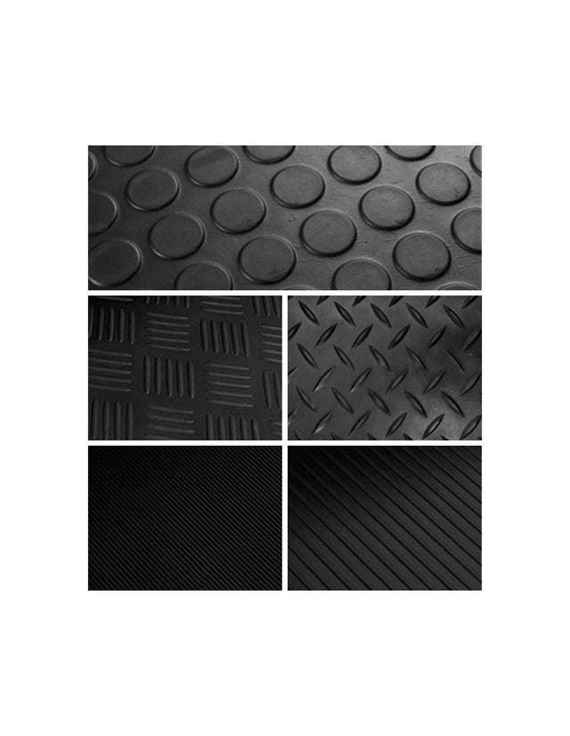 JARDIN202 - Estera Antideslizante Suelo Caucho Goma 3mm | Rollos | Pavimento suelo goma | 1m (Ancho) x 15m (Largo) (Suelo de círculo)