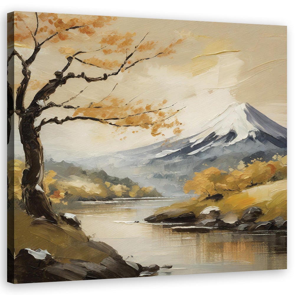 Obraz na płótnie, Góry Krajobraz Natura Rzeka 50x50