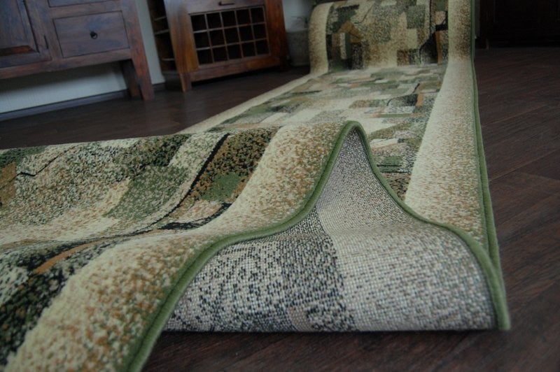 TAPIS DE COULOIR BCF IMPRESJA olive 70 cm 70x750 cm - 3