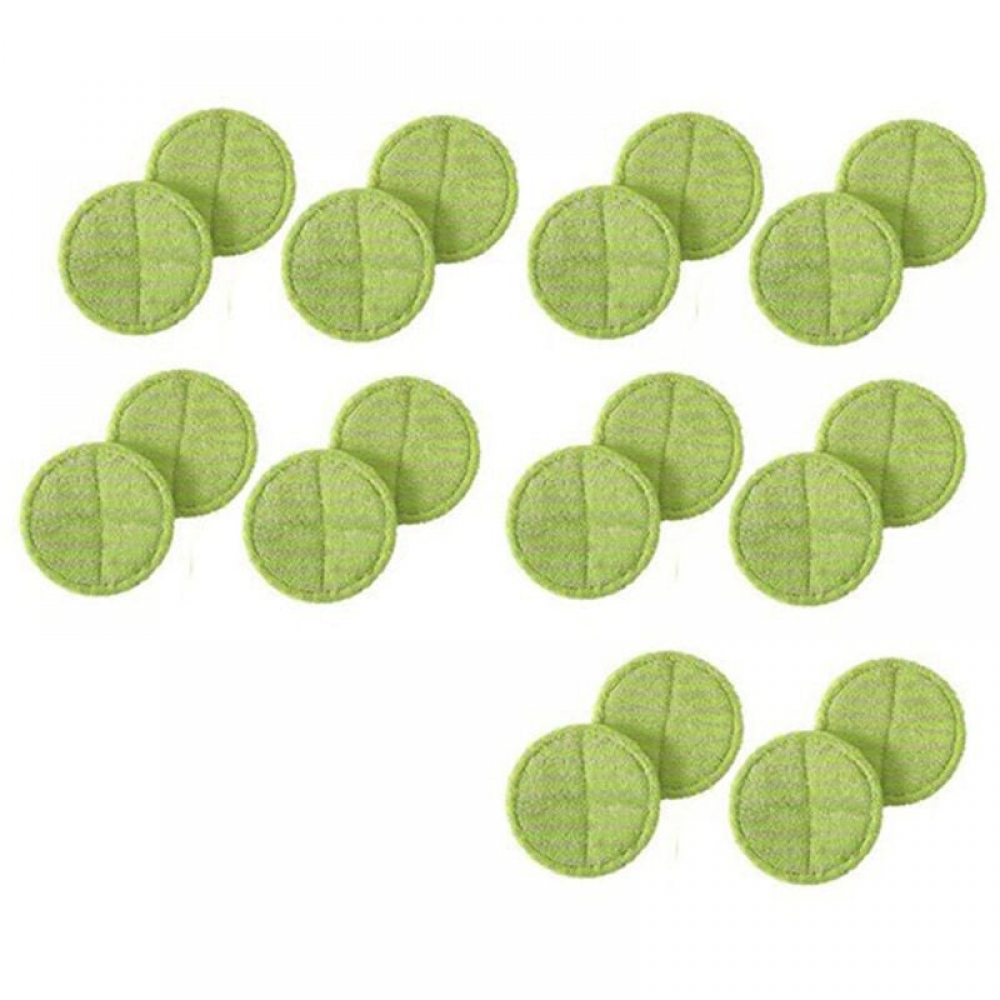 Lot De 10 Tampons De Nettoyage De Rechange Lavables En Microfibre Pour