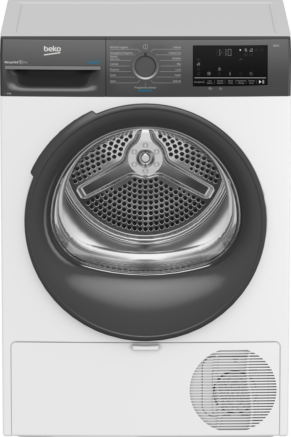 Beko BMEUT481SAI_IT secadora Independiente Carga frontal kg Gris