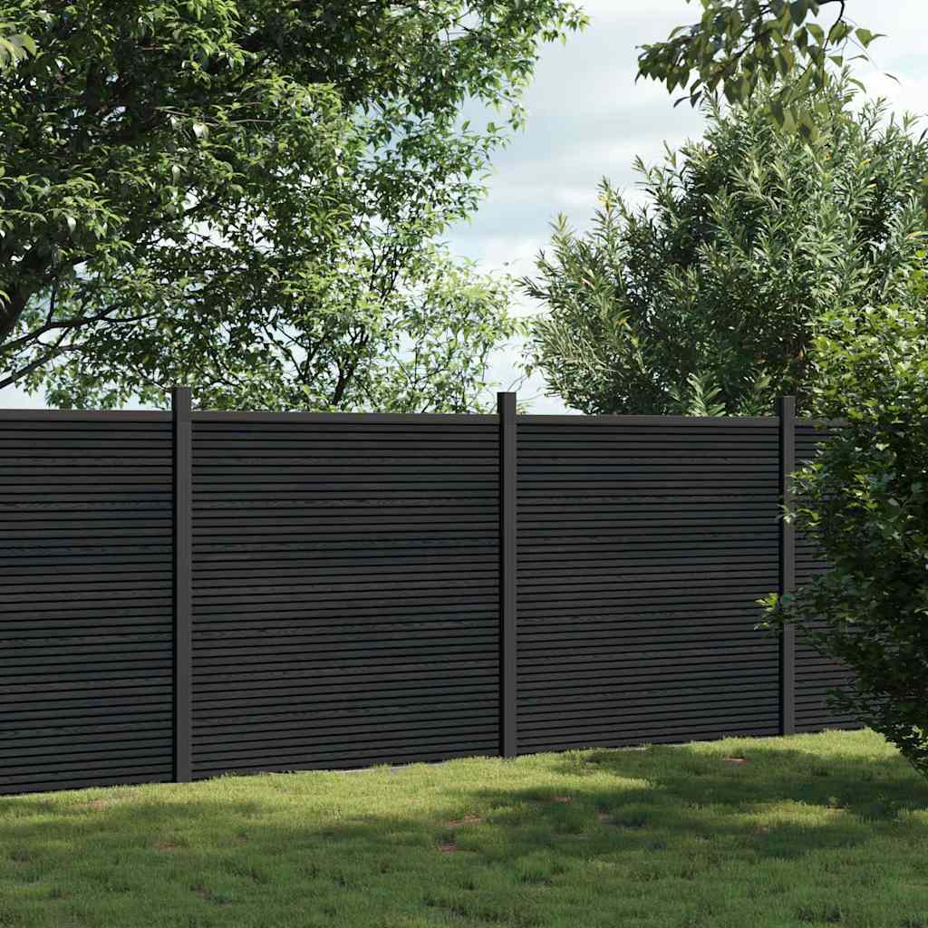 Vidaxl Panel De Valla Wpc 353X186 Cm Gris , Leroy Merlin