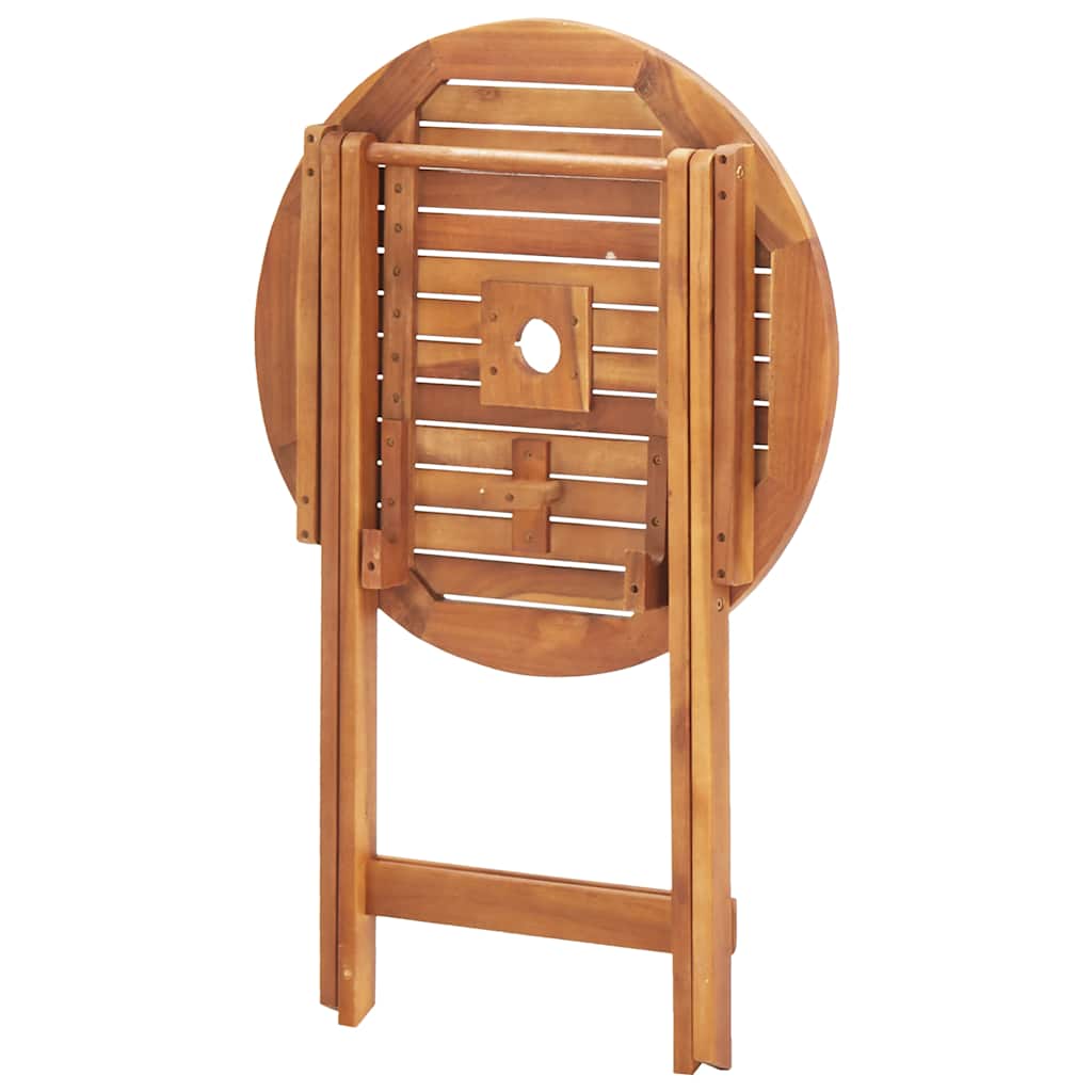 Table à manger de jardin rond en bois Marron - 8
