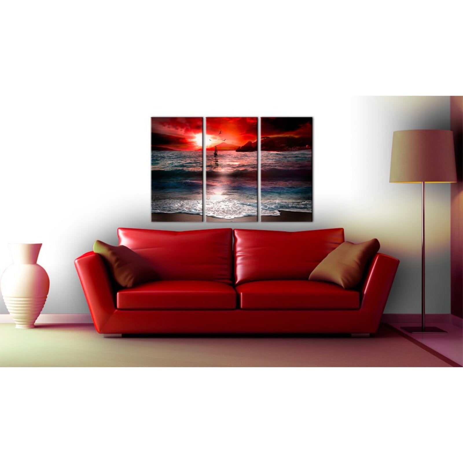 Tableau coucher de soleil - 120 x 80 cm - 2