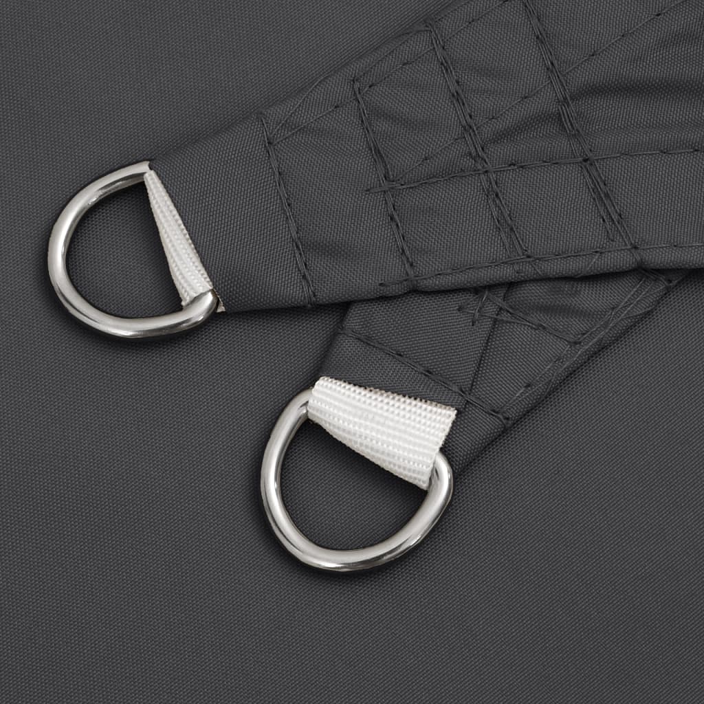Parasol carré en tissu Oxford anthracite, pour la terrasse, 4,5 × 4,5 m - 6