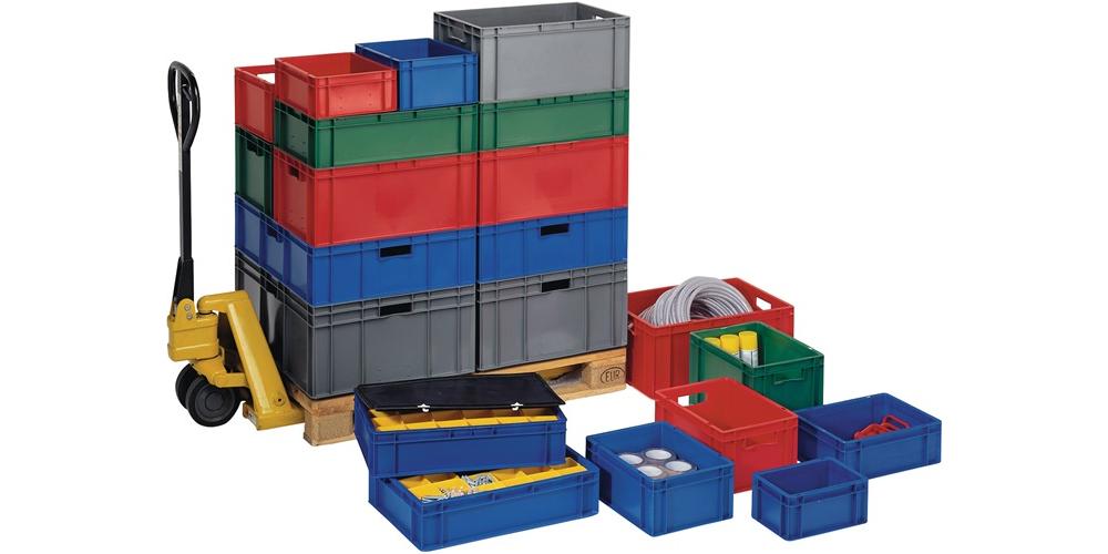 Caisse de transport 600x400x145 mm gris - 3