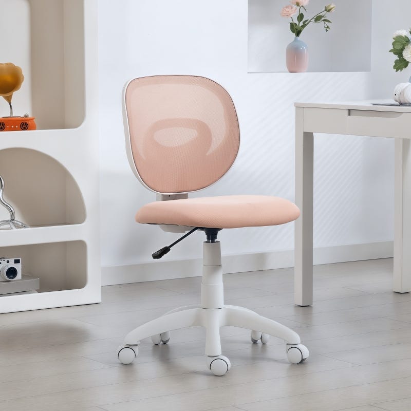 TTD TIANTIANDA Sedia da scrivania senza braccioli, in rete, piccola, per casa e ufficio, senza braccioli, con supporto in legno e altezza regolabile, per bambini e adulti, colore nero TTD TIANTIANDA Sedia da scrivania senza braccioli, in rete, piccola, per casa e ufficio, senza braccioli, con supporto in legno e altezza regolabile, per bambini e adulti, colore nero