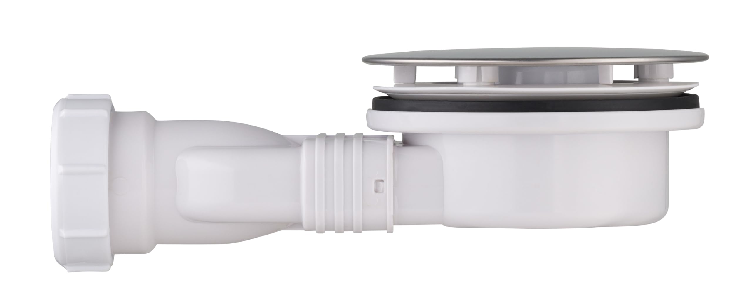 Bonde de douche ultra plate diamètre 90 mm pour receveur extra plat hauteur de reserve 60 mm | Evacuation tube PVC 40 mm ecoulement 41 litres/minute - 2