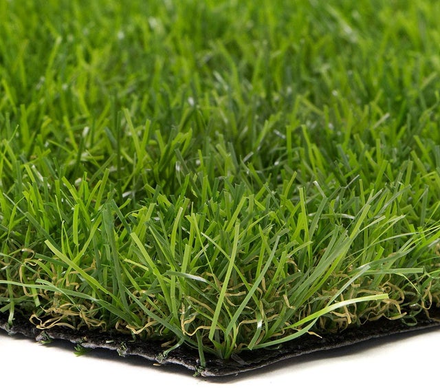 Prato Sintetico Manto Erboso Erba Finta Realistica Giardino 4 Sfumature di Colore Tappeto Erboso Sintetico Anti UV Atossico Drenante 30mm 1x20mt 20mq