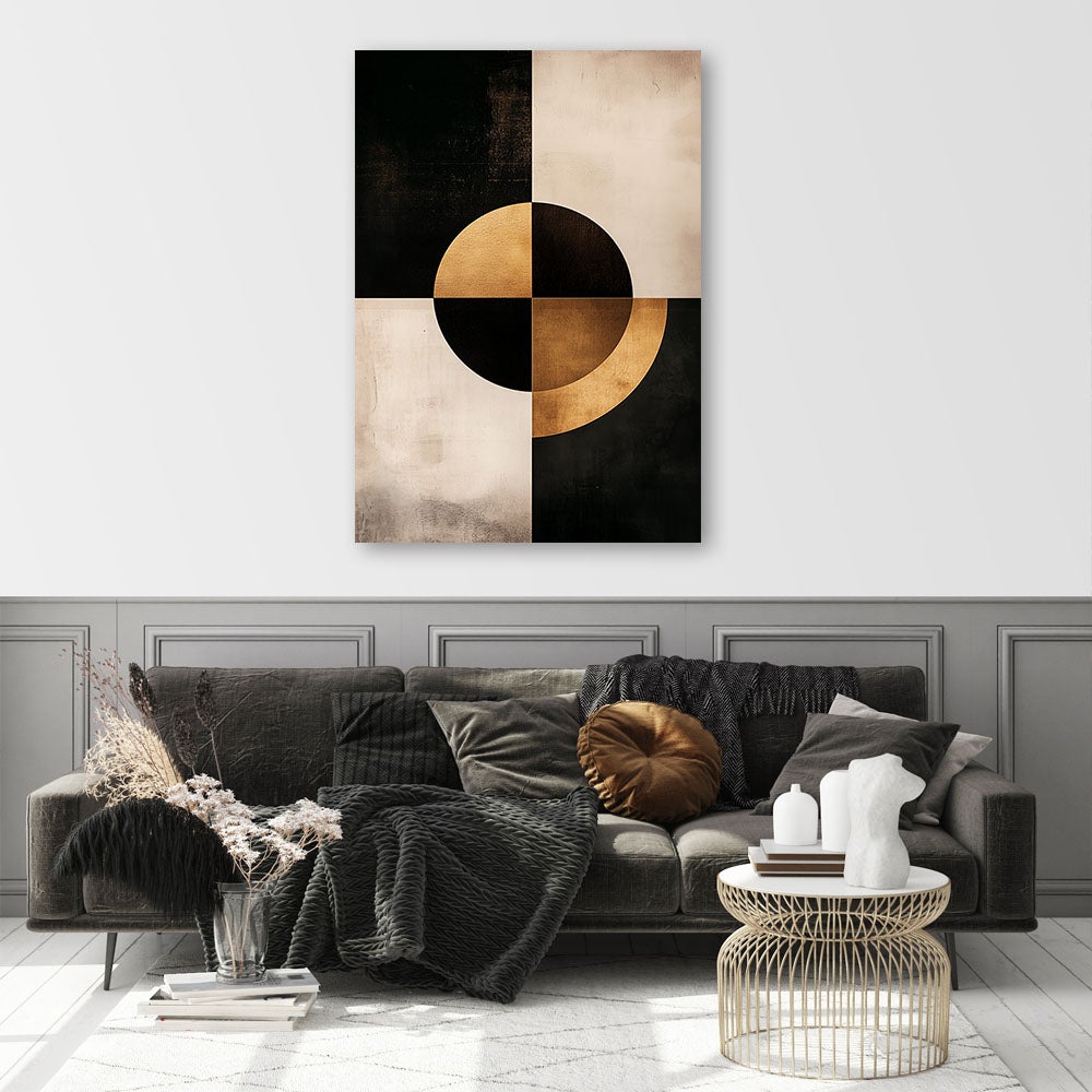 Obraz na płótnie, Abstrakcyjne koło 40x60