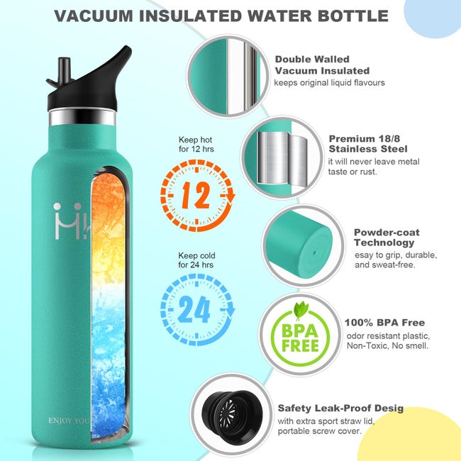 Hy-Pro Borraccia Termica 1,18L Inghilterra FA - Con Cannuccia E Manico Hy-Pro Borraccia Termica 1,18L Inghilterra FA - Con Cannuccia E Manico