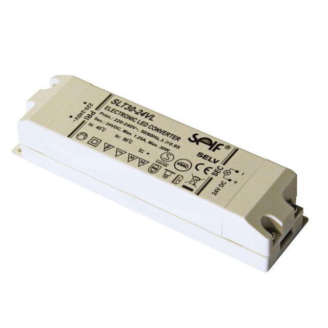 Alimentation LED Aric - 30W - 24V - Blanc