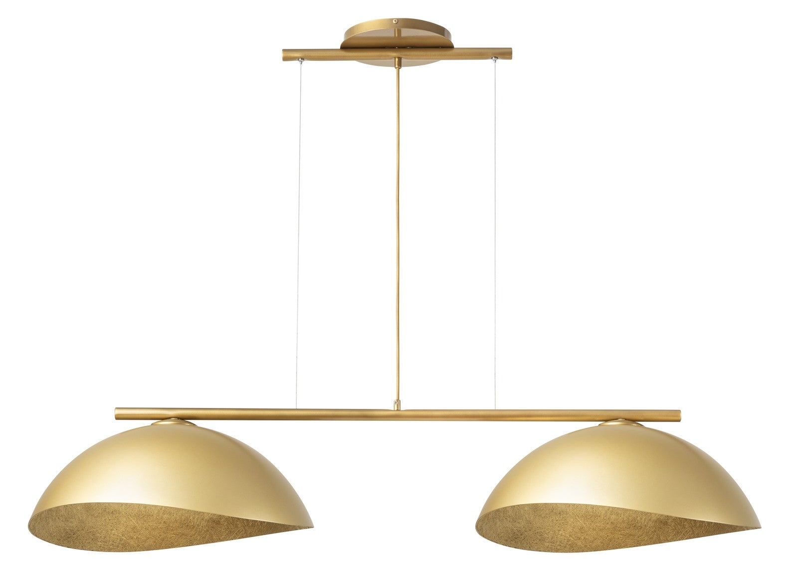 Lampa wisząca Solar złota 2xE27x15W dekoracyjna wym: 90 x 125 x 48 cm metal SIGMA