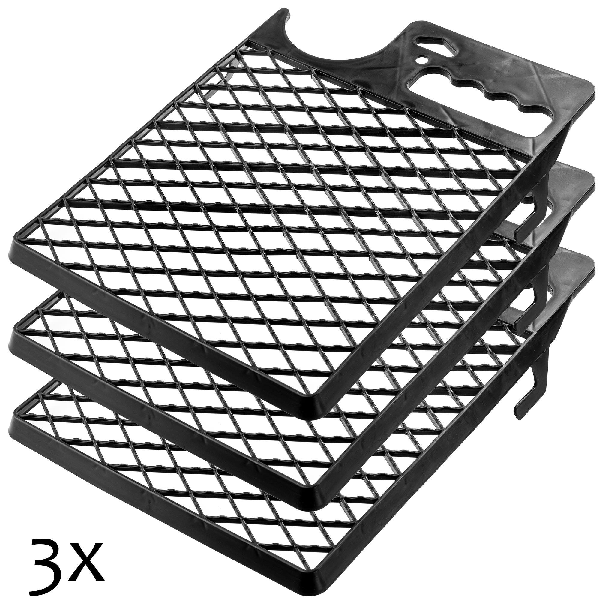 KRATKA MALARSKA MAŁA 230x305mm DO WAŁKA CZARNA Z UCHWYTEM NA WIADRO 3szt