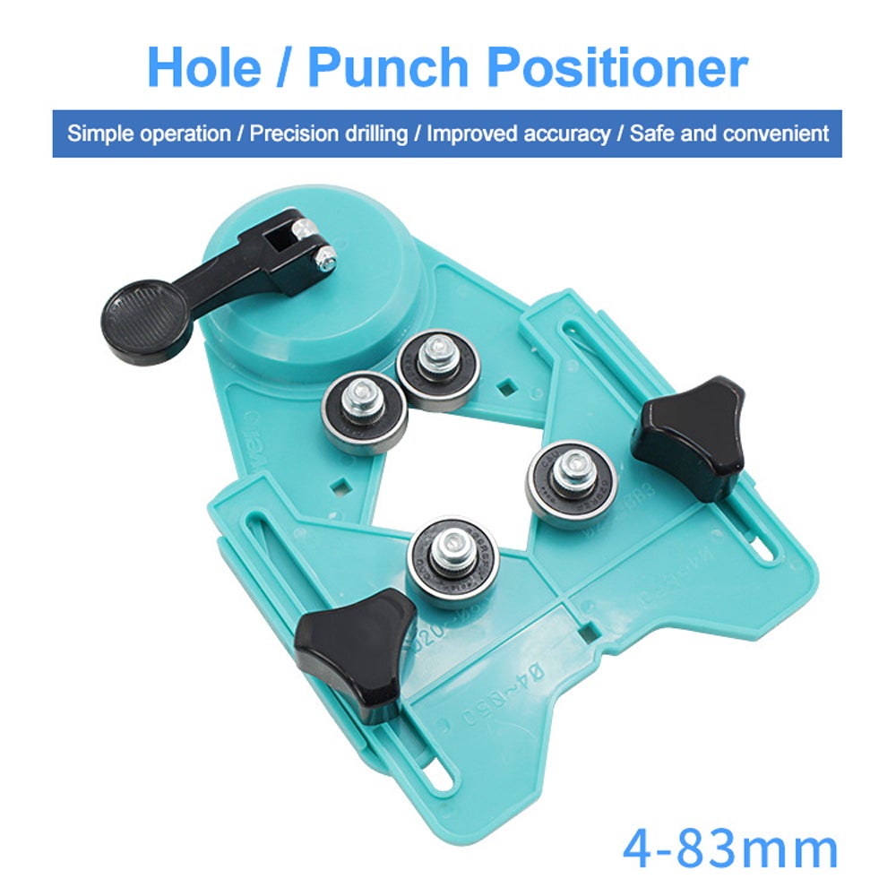 Guide de perçage 4-83mm avec ventouse pour forets diamantés, verre et carrelage, localisateur de scie cloche - 6
