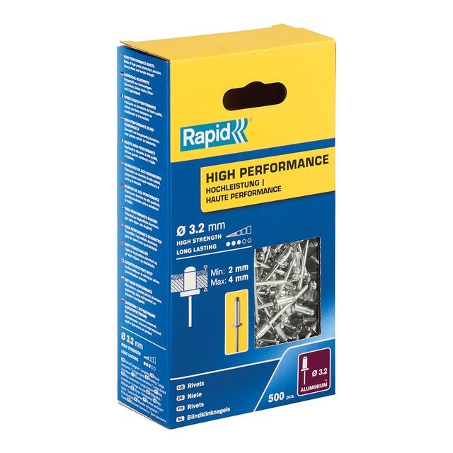 Coffret 500 rivets à¸3.2x8mm haute performance 5001431 rapid