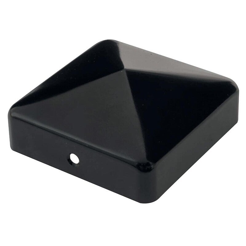 Chapeau pyramide pour poteau bois Noir 70x70 - CABOCHON 70PB - 4
