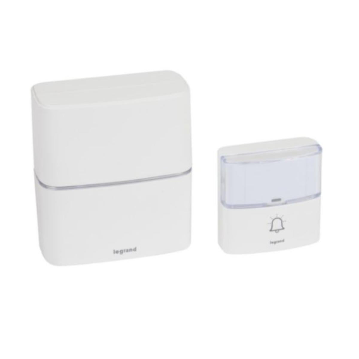 Kit de timbre inalámbrico Legrand Serenity de una sola batería - Blanco ...