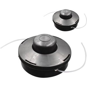 COEWUR 2pcs Testina Decespugliatore Universale in Alluminio con Rondella e Chiave Testina Tagliaerba per Decespugliatore Arbusti Prati Giardini Parchi (2 Testina 8 Corda