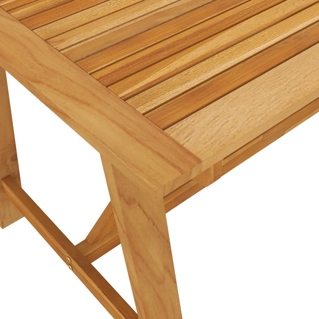Table de jardin extensible rectangulaire en Bois Marron 4 places - 6