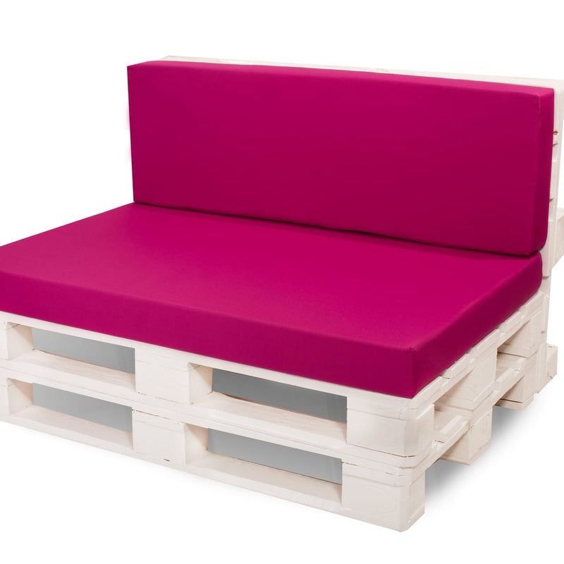 Poduszka ogrodowa na paletę 120x60x40cm poduszka na meble ogrodowe różowa, poduszka na balkon taras, poducha ogrodowa na meble z palet