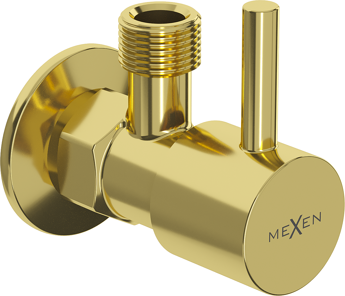 Mexen R1 zawór kątowy do baterii 1/2"x3/8", złoty - 79970-50