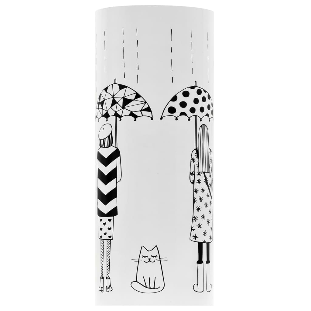 Porte-parapluie Femmes Acier Blanc - 2