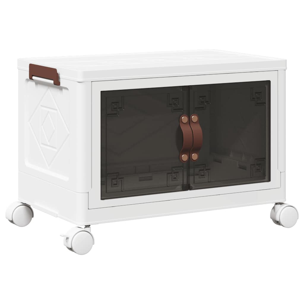 Coffre de rangement empilable avec roulettes 28 l 48,5 x 29,5 x 33 cm ...