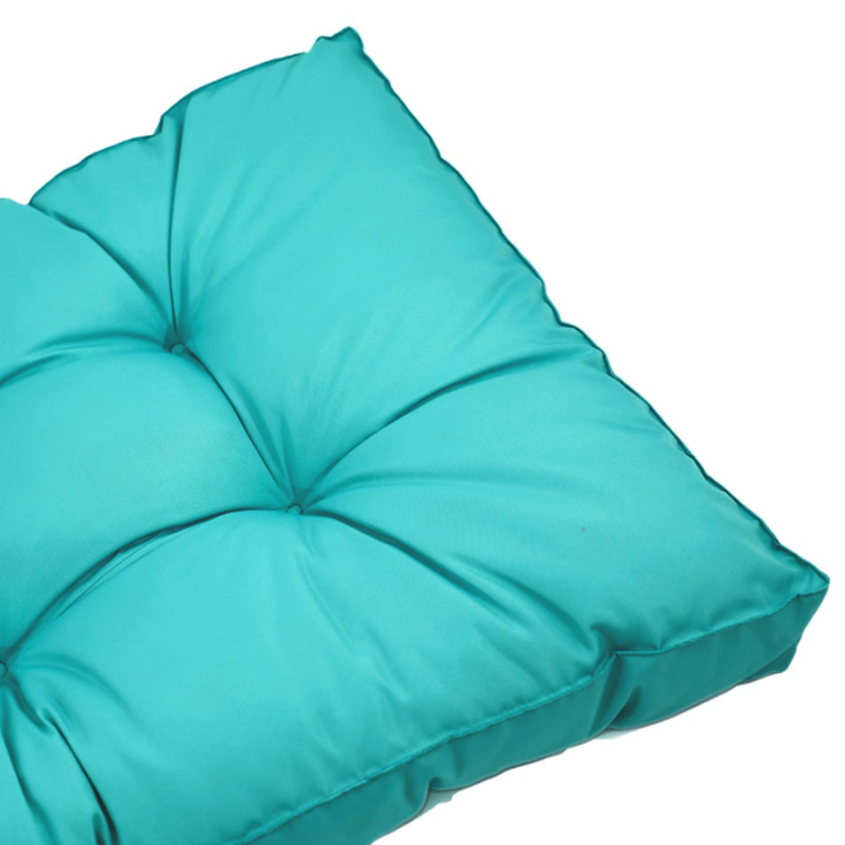 Coussins pour salon de jardin capitonné 50x50cm Bleu caraibes - 9