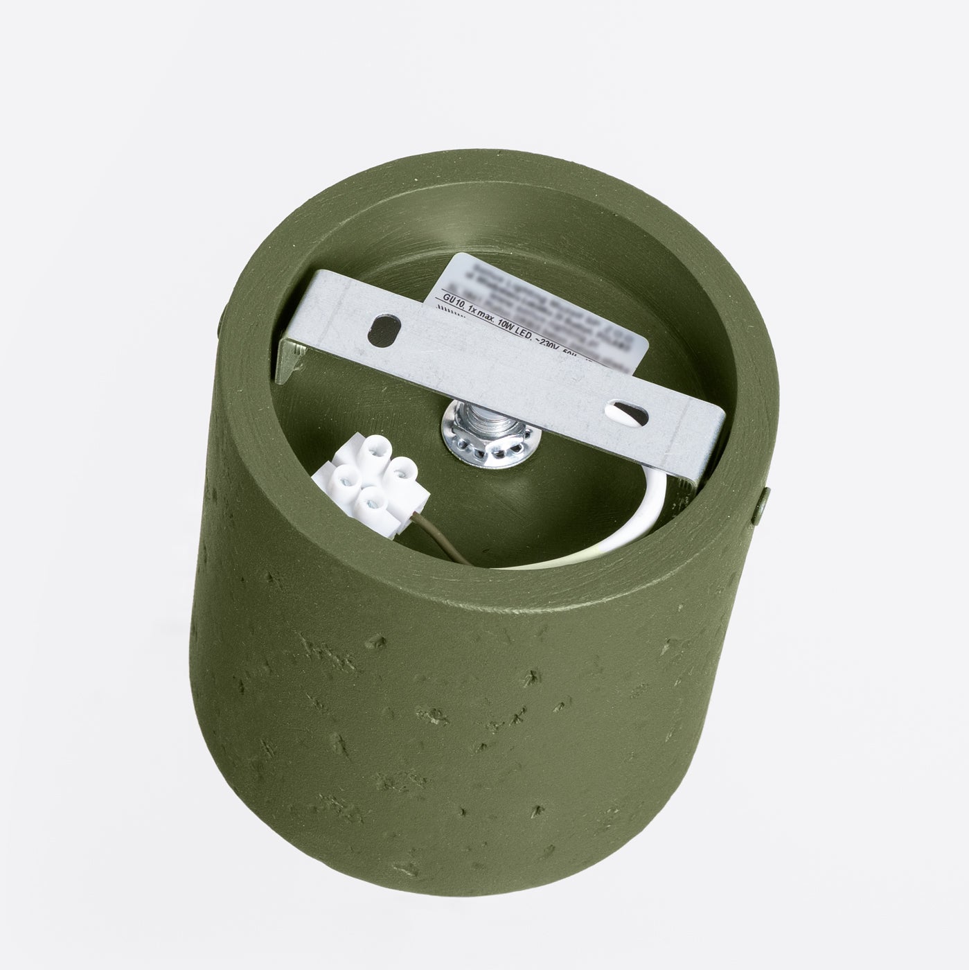 Reflektor sufitowy betonowy ORBIS zielony oliwkowy 1xGU10x10W beton architektoniczny wym:10x10x10cm IP20 Sollux Lighting - 6