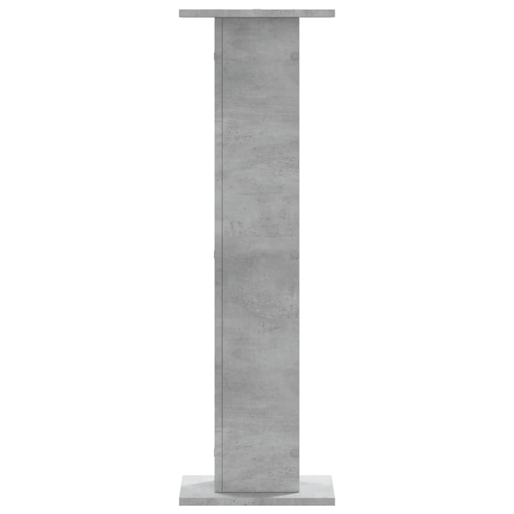 Supports pour plantes, 2 pièces, gris béton, panneau de bois - 7