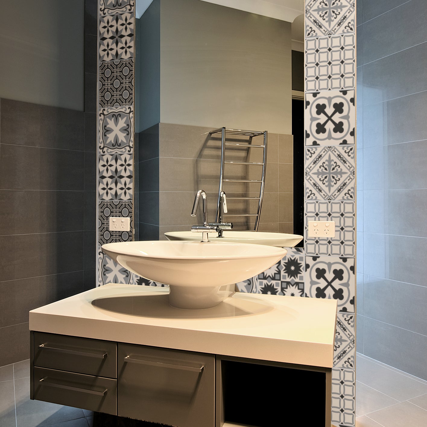 9 adesivi piastrelle azulejos Ivoa - Sticker adesivo - adesivi murali - 9stickers15x15cm - 4