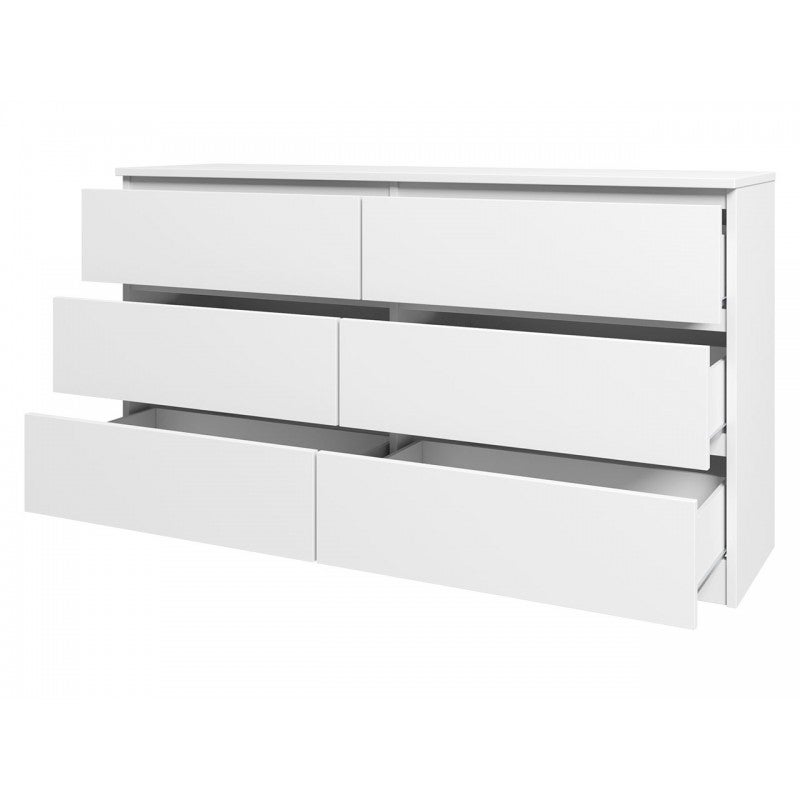 Cómoda Comfivo Structor II, Blanco, Con cajones, Número de cajones: 6.00, 77x138x40cm - 2