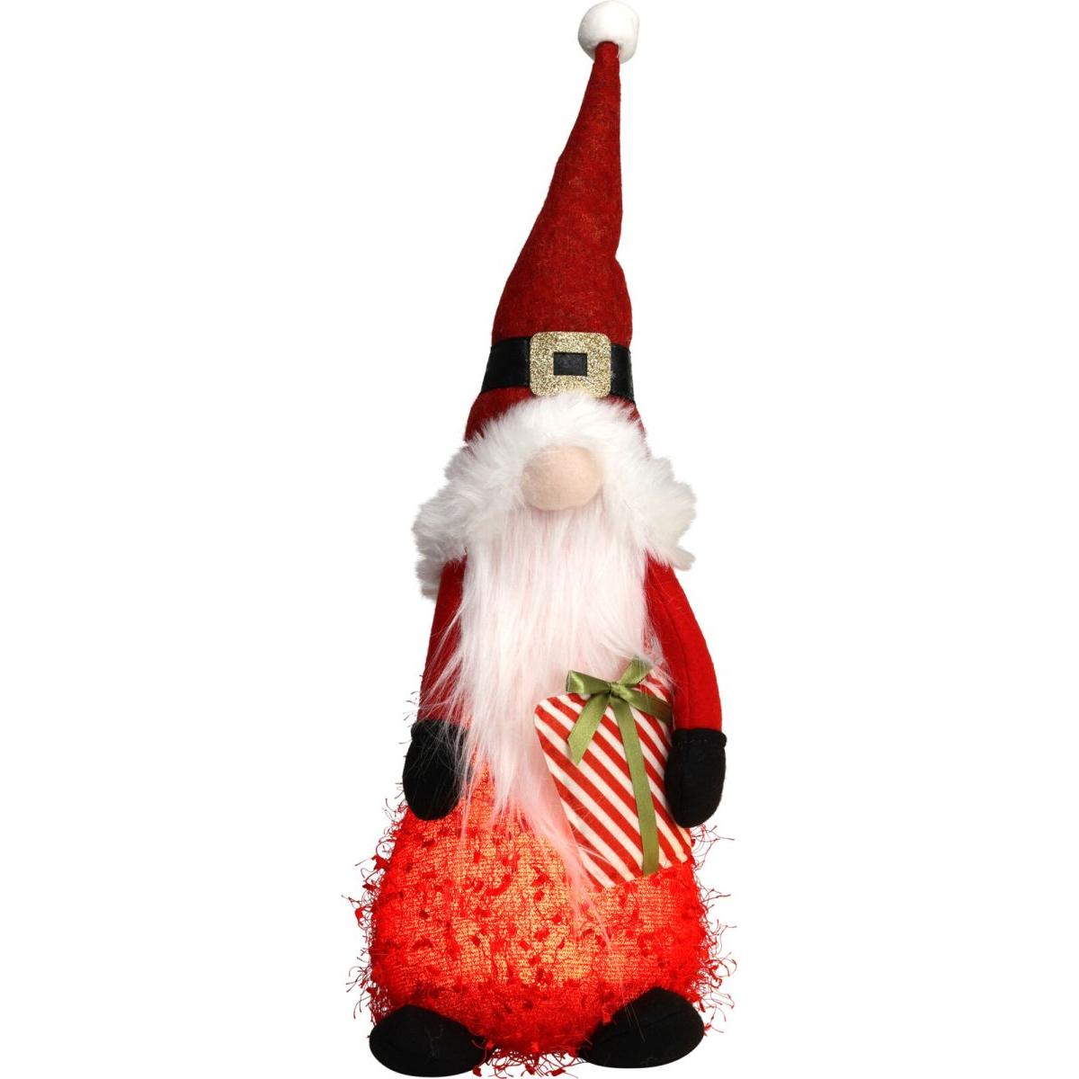 Figurka dekoracyjna pluszowa Mikołaj Led 51 cm