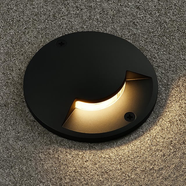 Projecteur de lumière de pâturage rond IP65 1 fenêtre LED 2W lampe de balisage à émission unique pour avenue de jardin 12V 4000K