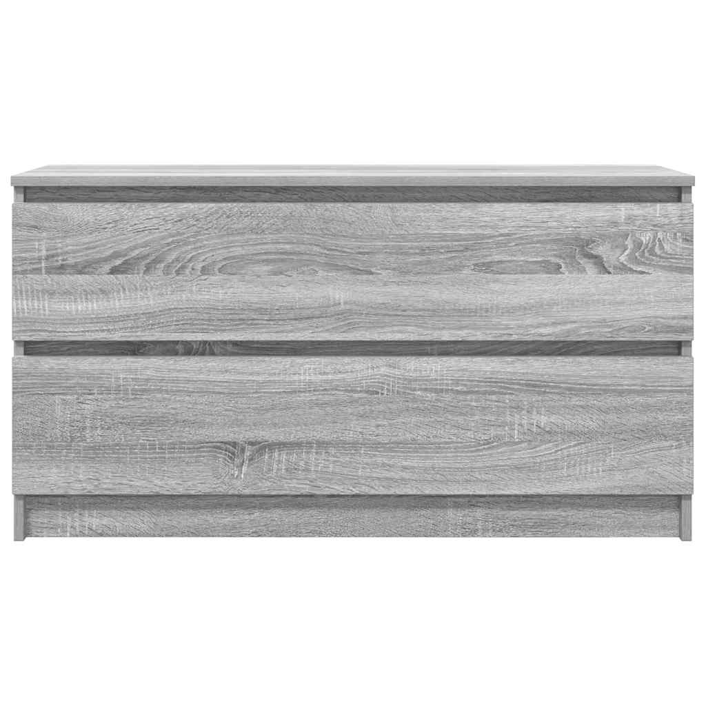 Meuble TV sonoma gris 100x35x54 bois d'ingénierie - 6