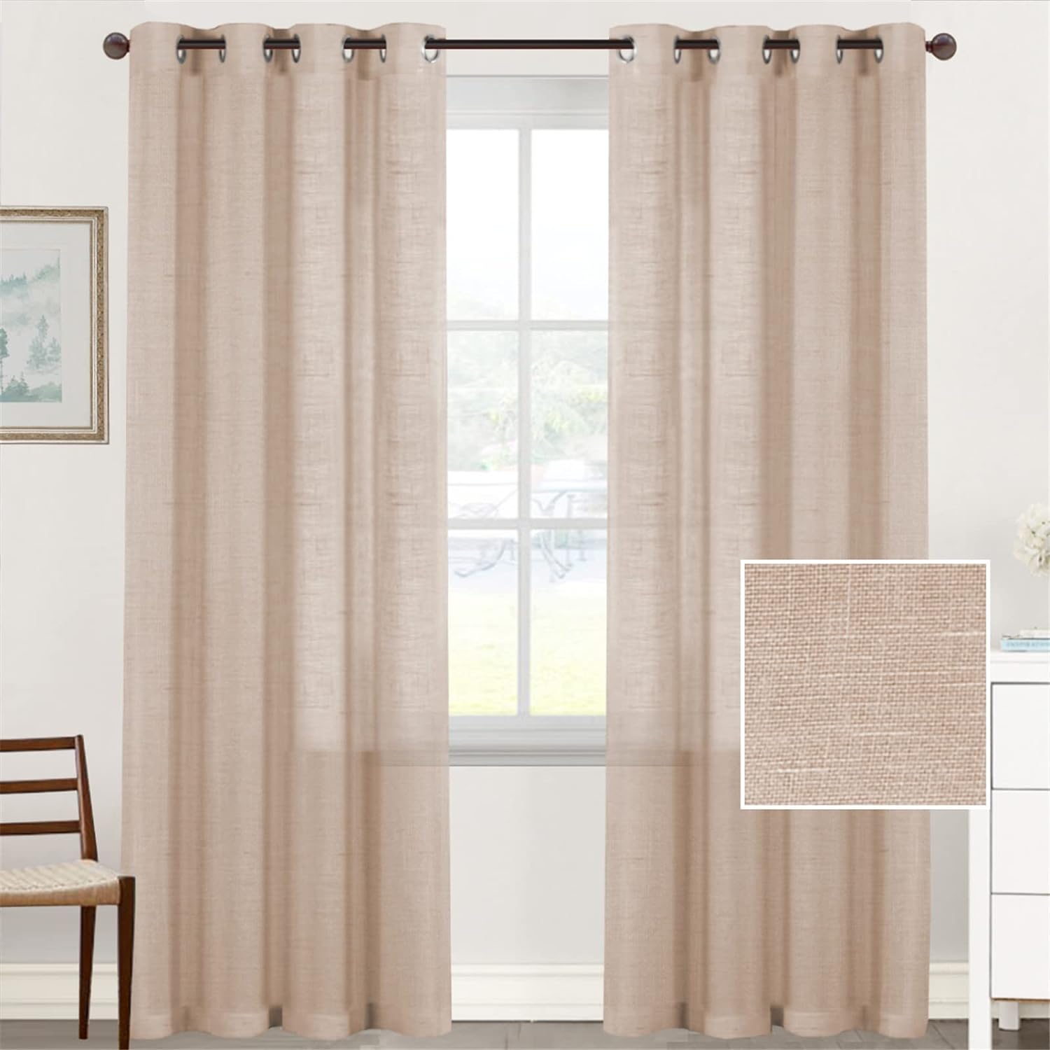 Tenda Per Interni Finestra Balcone, Tenda Con Occhielli Tenda A Pannello Tende A Vela Trasparente Per Soggiorno E Camera Da Letto Modello Holly Marron 86317396 Tenda Per Interni Finestra Balcone, Tenda Con Occhielli Tenda A Pannello Tende A Vela Trasparente Per Soggiorno E Camera Da Letto Modello Holly Marron 86317396