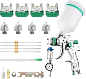Pistolet à peinture - Odorpulvérisateur - Aérographe - Buse 0.3mm - Kit