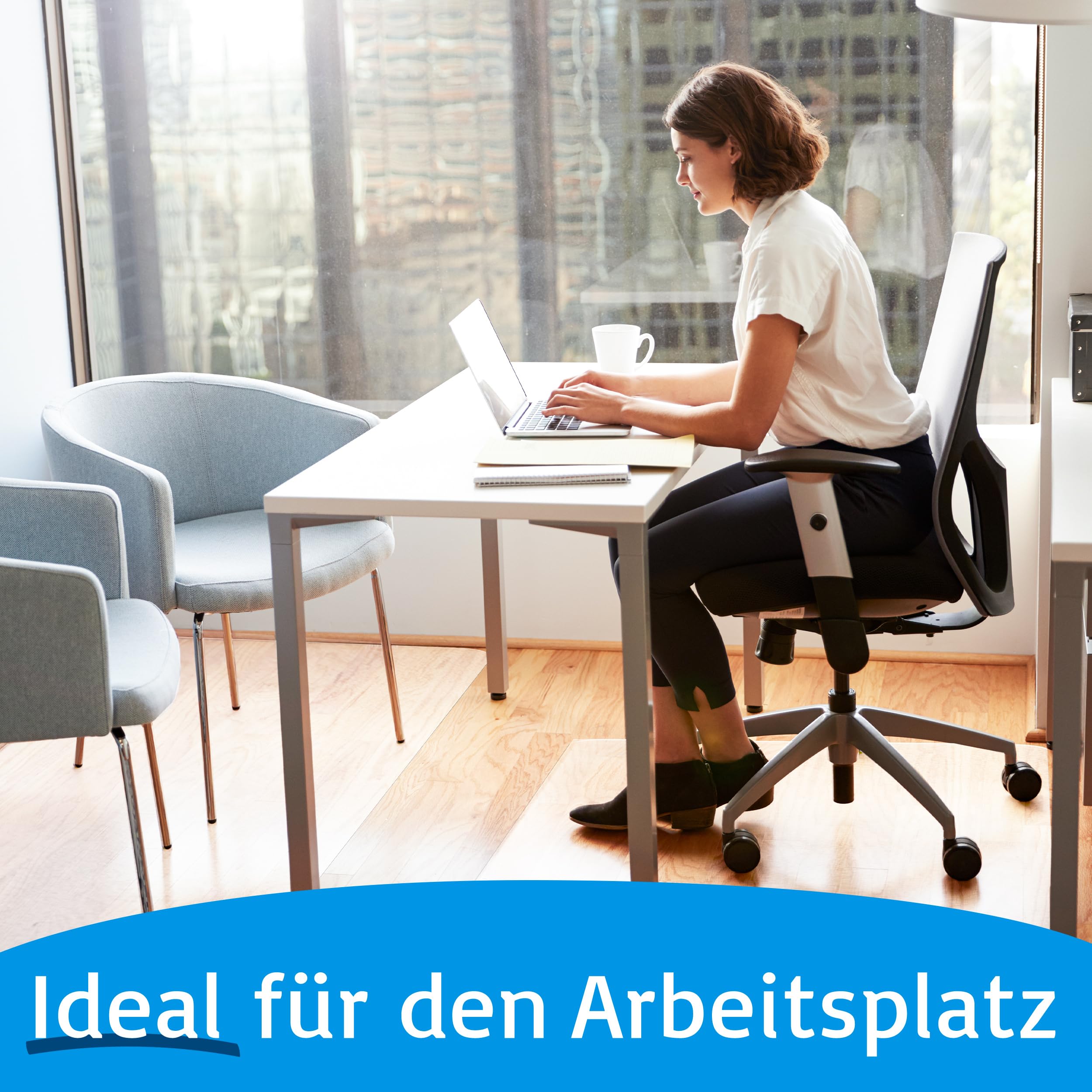 Neo Tapis de Protection pour sols durs pour Chaise de Bureau, épaisseur 1,5 mm, Transparent, 114 x 500 cm - 8