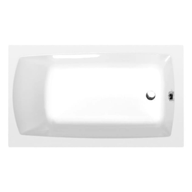 Baignoire rectangulaire LILY 120x70x39cm, blanc