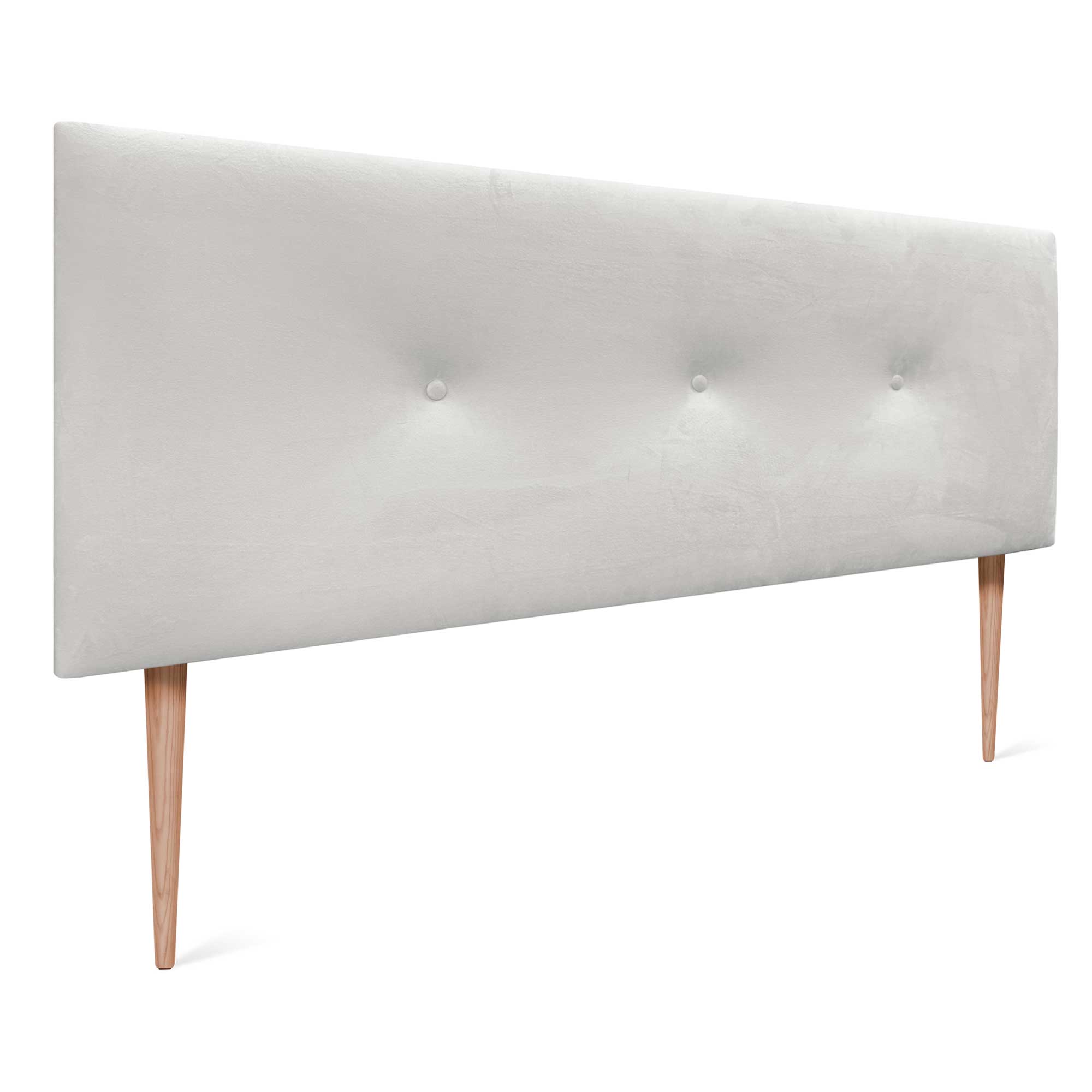 DHOME Testiera in velluto liscio con bottoni e gambe alta gamma moderna testiera imbottita per letto di lusso camera da (Gris Cendre, 150x105cm) | Leroy Merlin DHOME Testiera in velluto liscio con bottoni e gambe alta gamma moderna testiera imbottita per letto di lusso camera da (Gris Cendre, 150x105cm) | Leroy Merlin