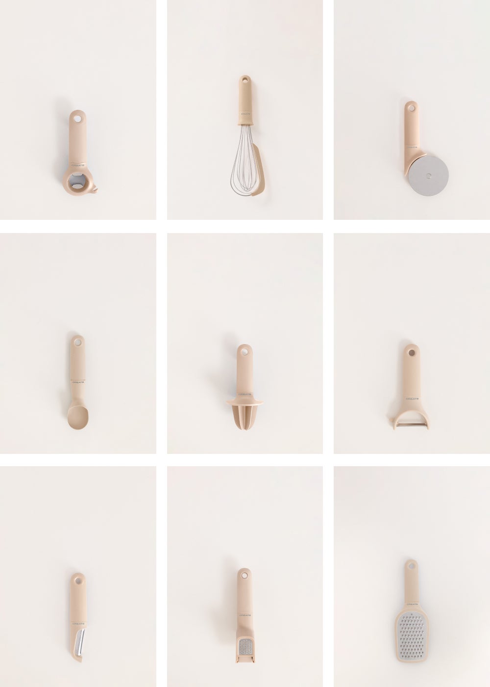 KITCHENWARE STUDIO - Zestaw 9 przyborów kuchennych