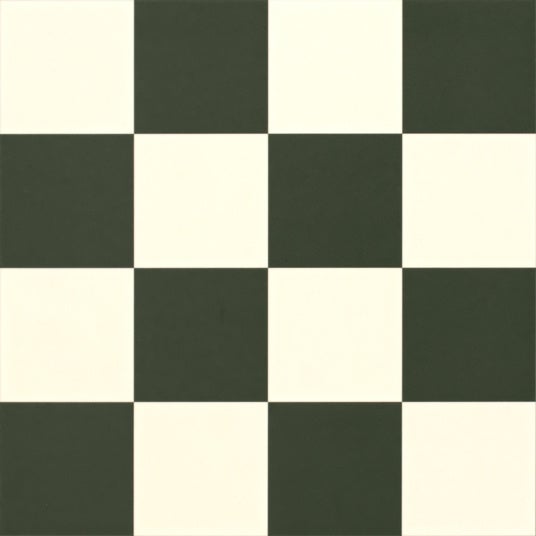 Happy days vinyl flooring - baldosas a cuadros rectos - blanco y negro - rollo 2m x 3m