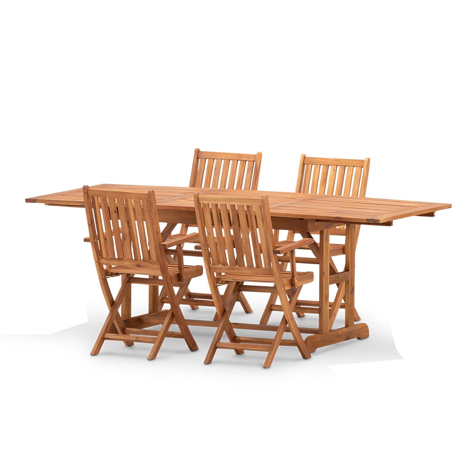 Set Bistrot Pieghevole Giardino - 1 Tavolo E 2 Sedie In Metallo, Colore Azzurro - Foto 2