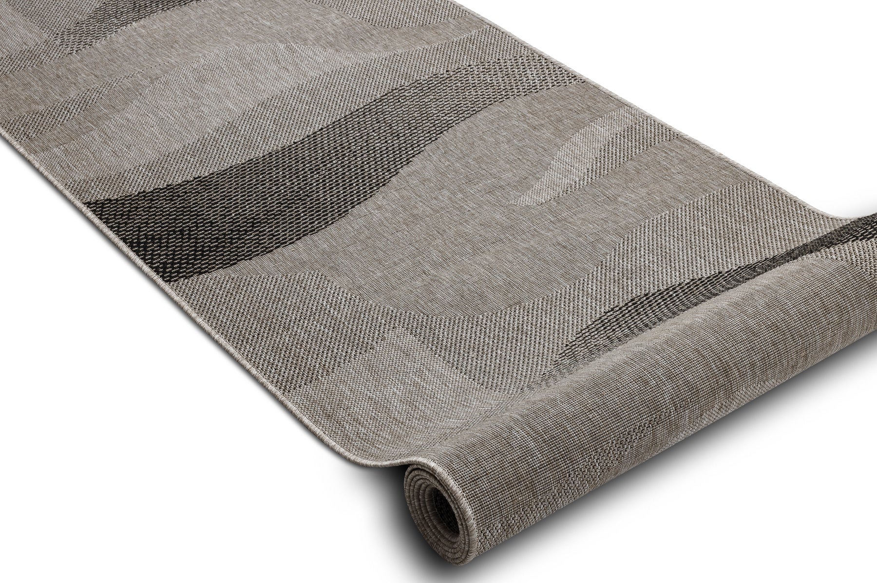 PASSATOIA SIZAL FLOORLUX disegno 20212 argento / nero 70 cm 70x810 cm - 2