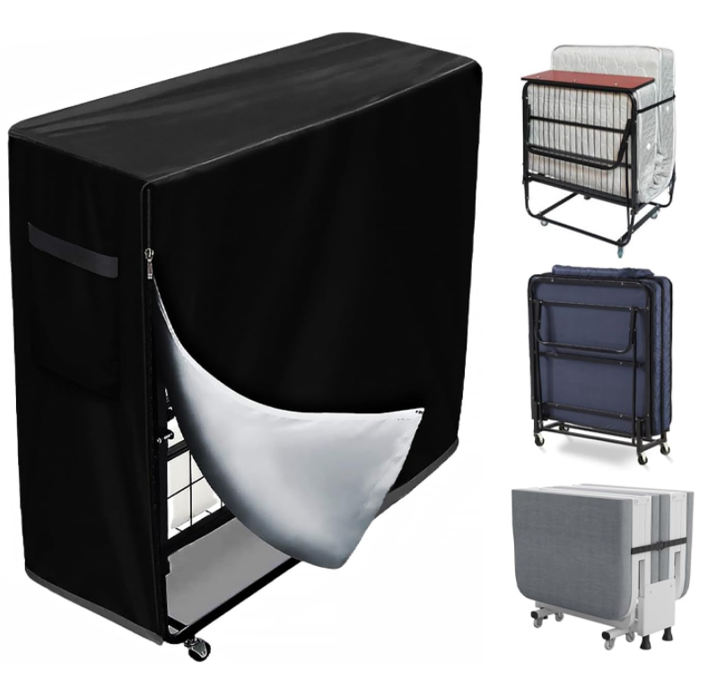 Składana narzuta na łóżko - 99 x 38 x 114 cm - Składana narzuta na łóżko ze ściągaczem - Pyłoszczelna, składana, wodoodporna - z zamkiem błyskawicznym