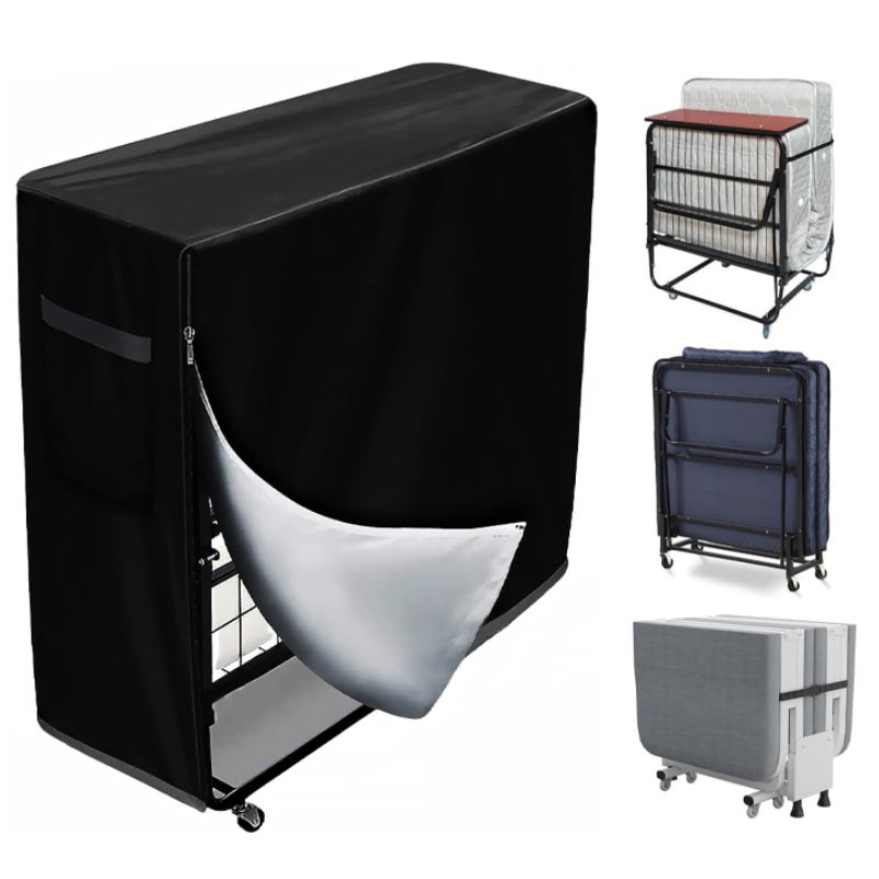 Składana narzuta na łóżko - 99 x 38 x 114 cm - Składana narzuta na łóżko ze ściągaczem - Pyłoszczelna, składana, wodoodporna - z zamkiem błyskawicznym