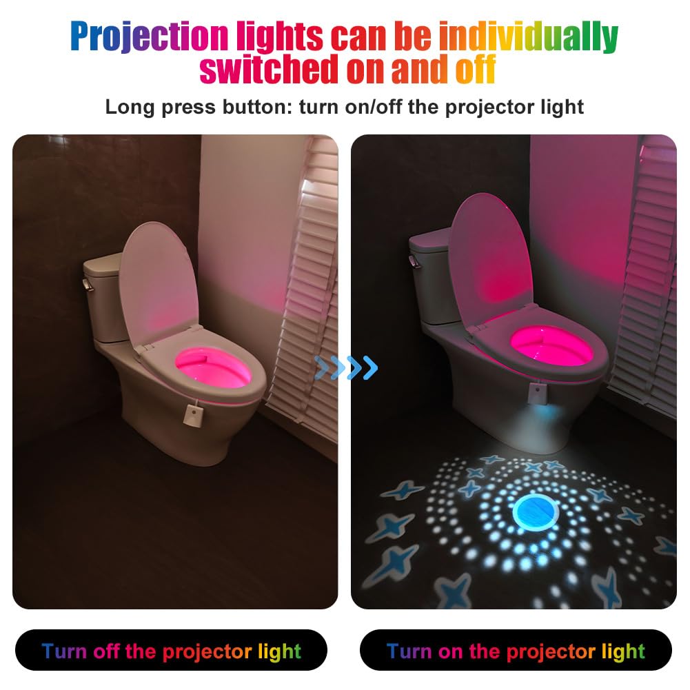 Veilleuse LED avec détecteur de mouvement, lumière pour siège de toilette, lumière LED pour toilettes - 5