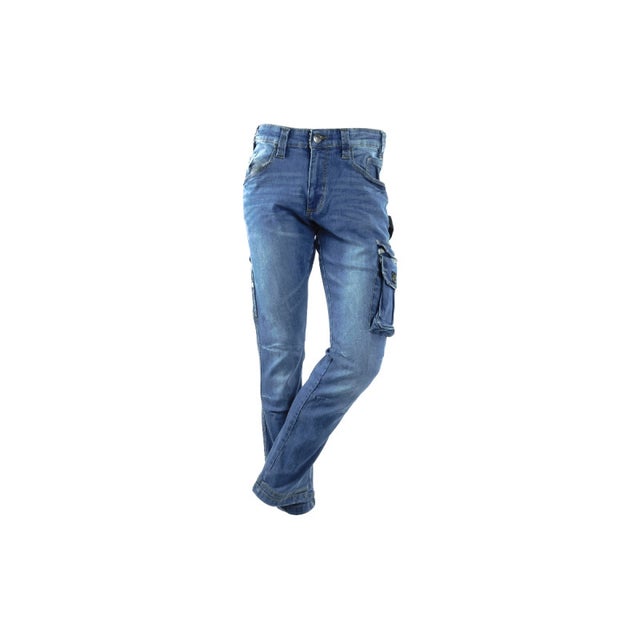 Jeans de travail RICA LEWIS - Homme - Taille 38 - Multi poches - Coupe droite confort - Fibreflex - Stretch stone - Job